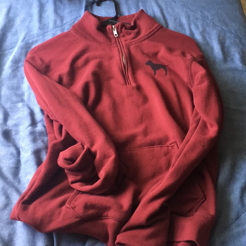 VICTORIOUS SECRET 3/4 ZIP MAROON CLASSIC